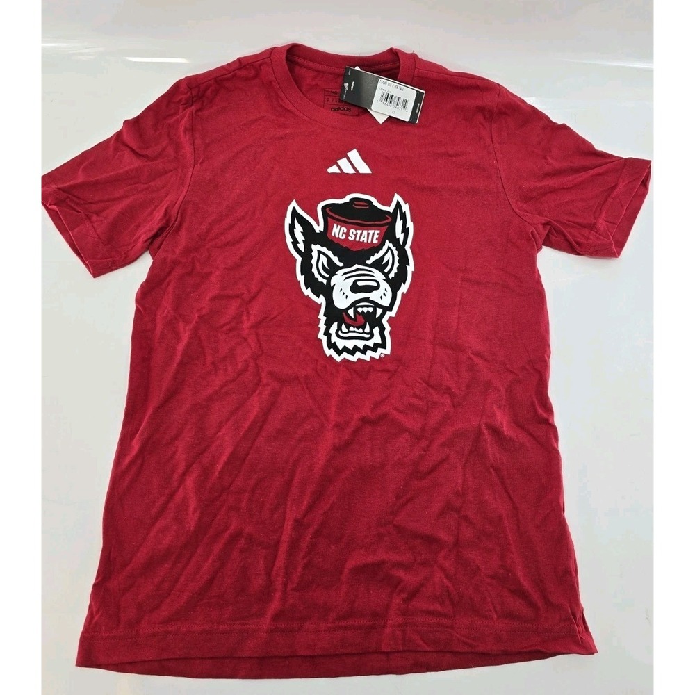 NWT adidas Men's Short Sleeve T-shirt - Color Red/NC State- Size XS‎